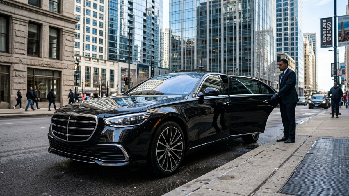 Mercedes-Benz S-Class with chauffeur