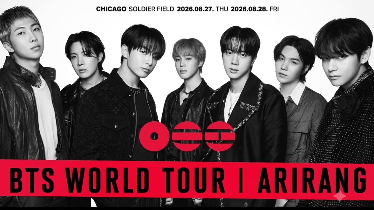 BTS at Soldier Field, Chicago, August 2026