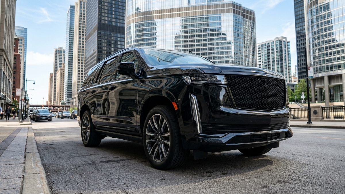 Cadillac Escalade downtown Chicago