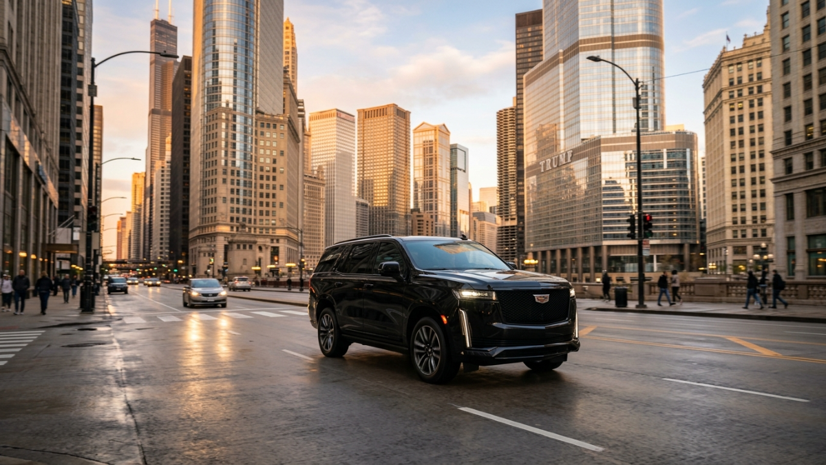 Cadillac Escalade on Chicago avenue