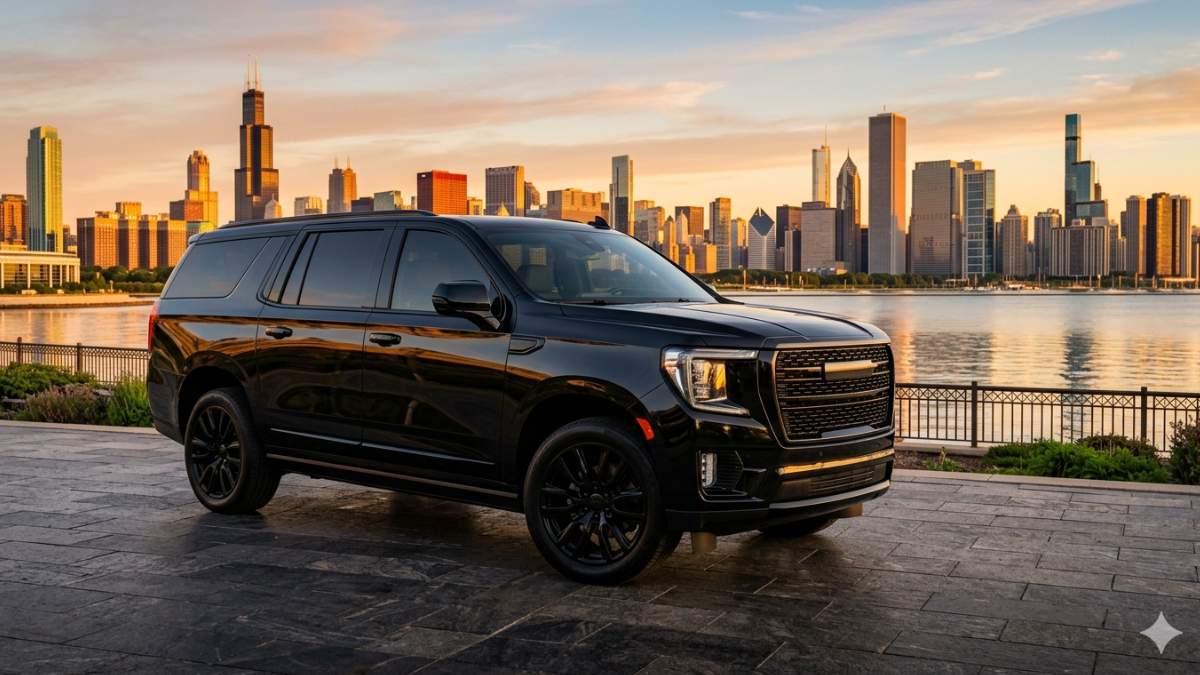 GMC Yukon XL Chicago skyline