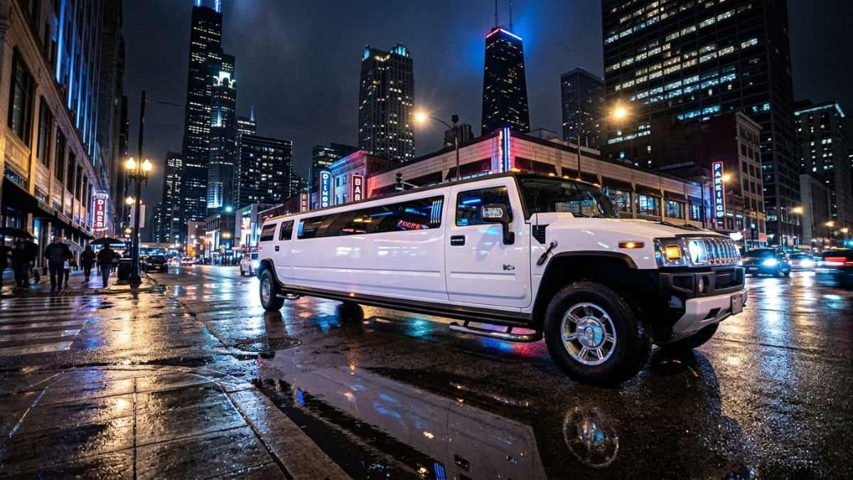 Stretch Hummer limo exterior