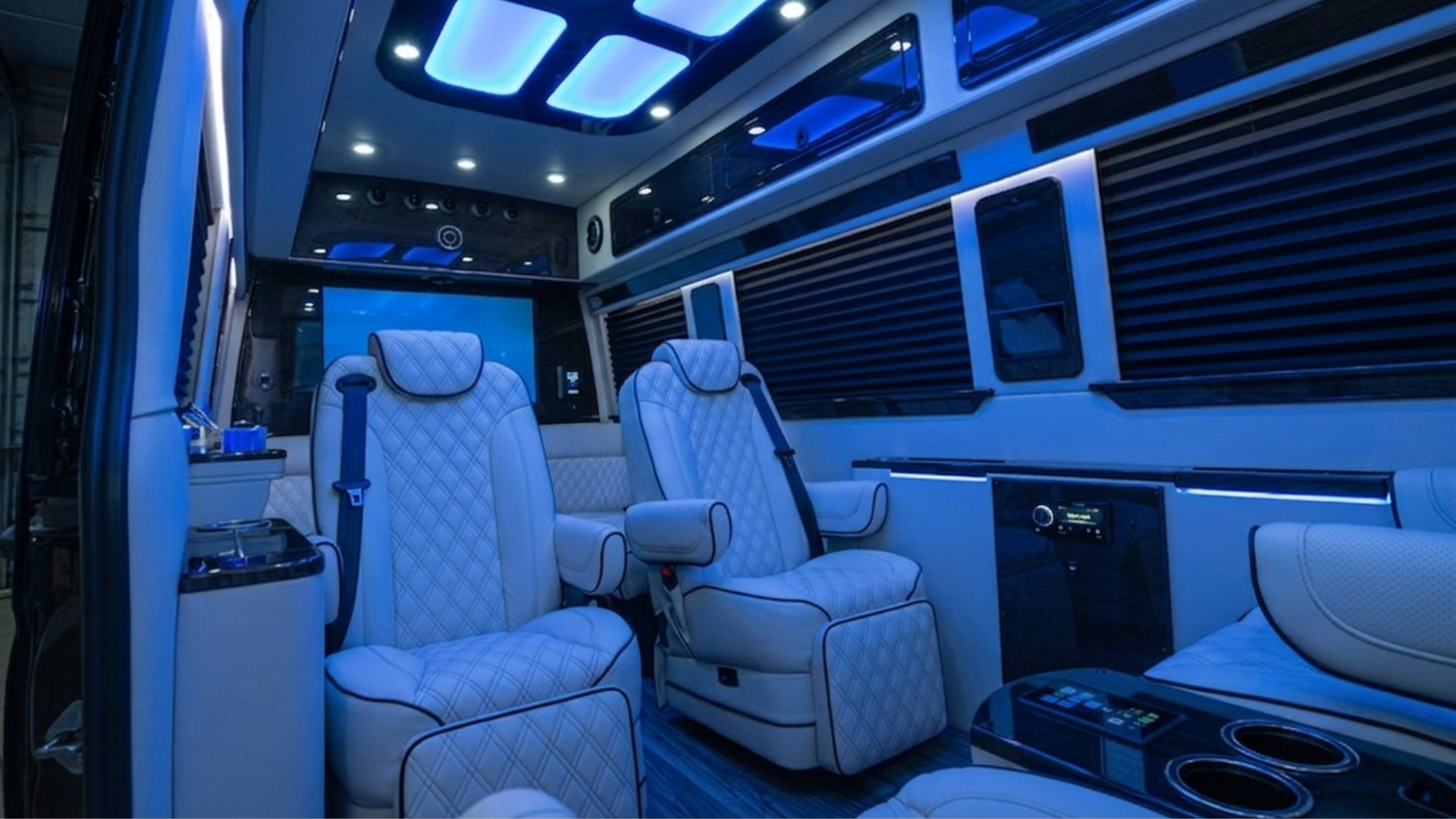 Jet Style Sprinter lounge seating and lighting