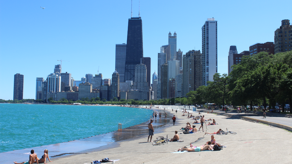 The Rogers Park lakefront beaches