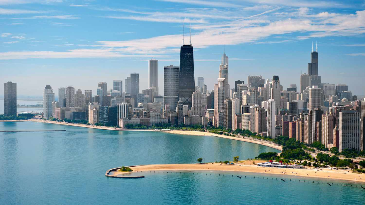 The Streeterville lakefront and beaches