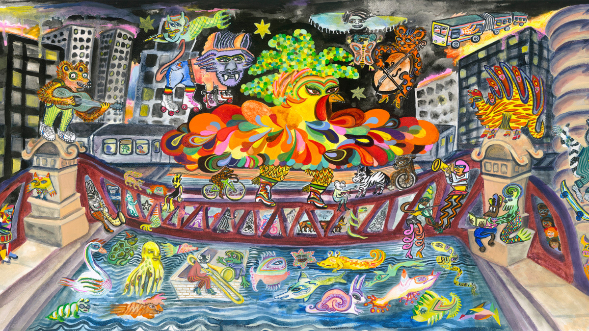 Street murals in Fulton Market