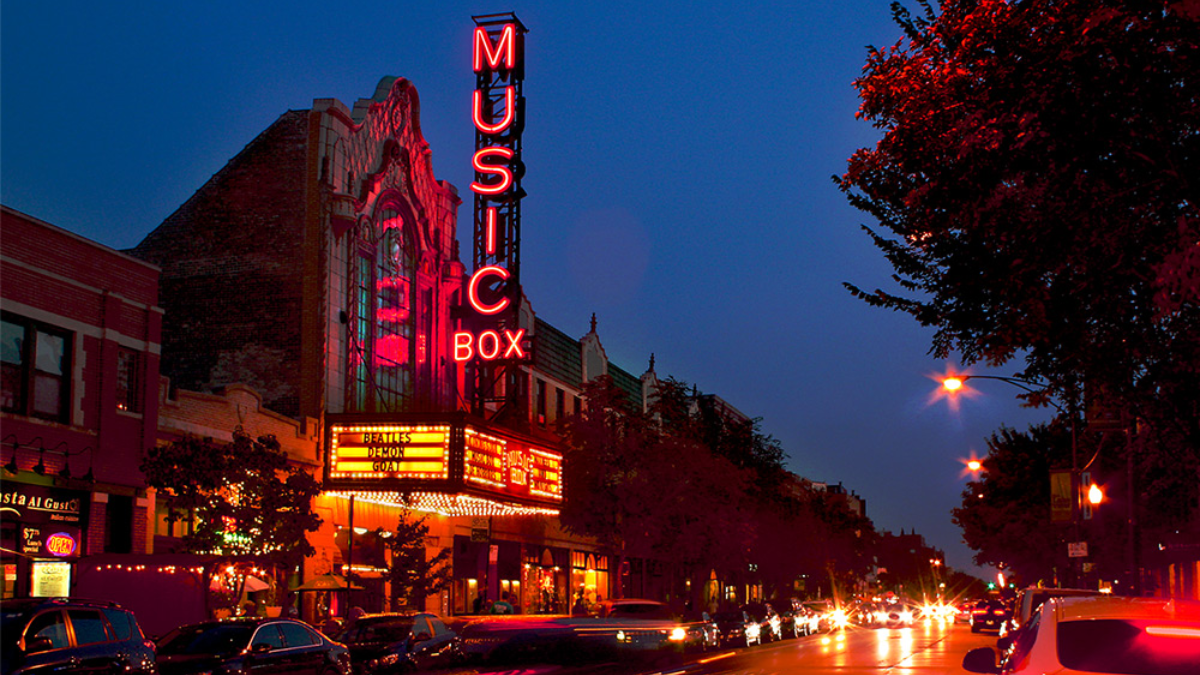 The Music Box Theatre on Southport in Lakeview
