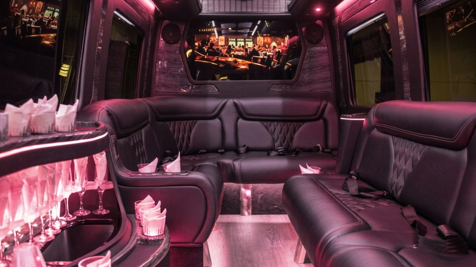 Sprinter party bus interior