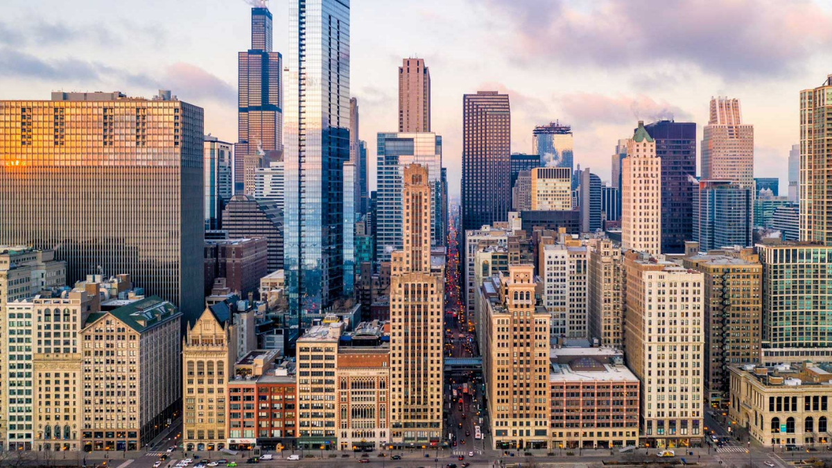 The historic Printers Row district in the South Loop