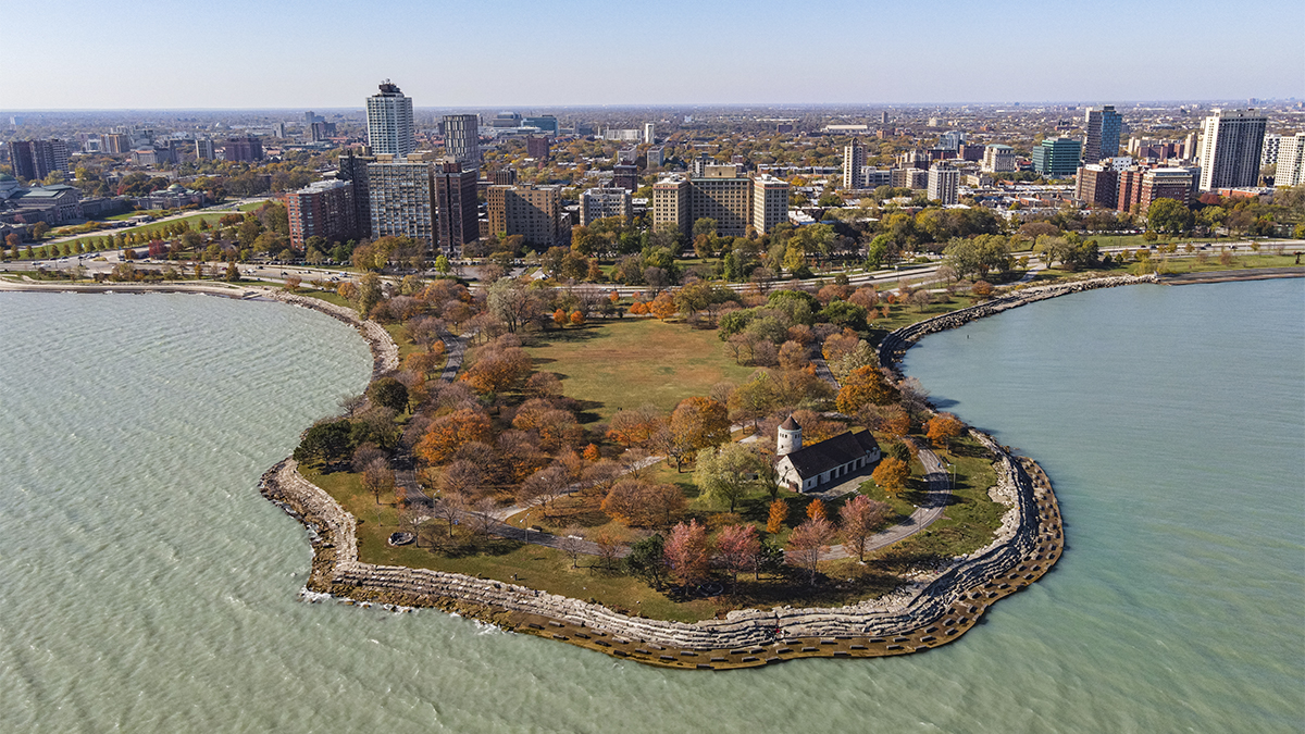 Promontory Point and the Hyde Park lakefront