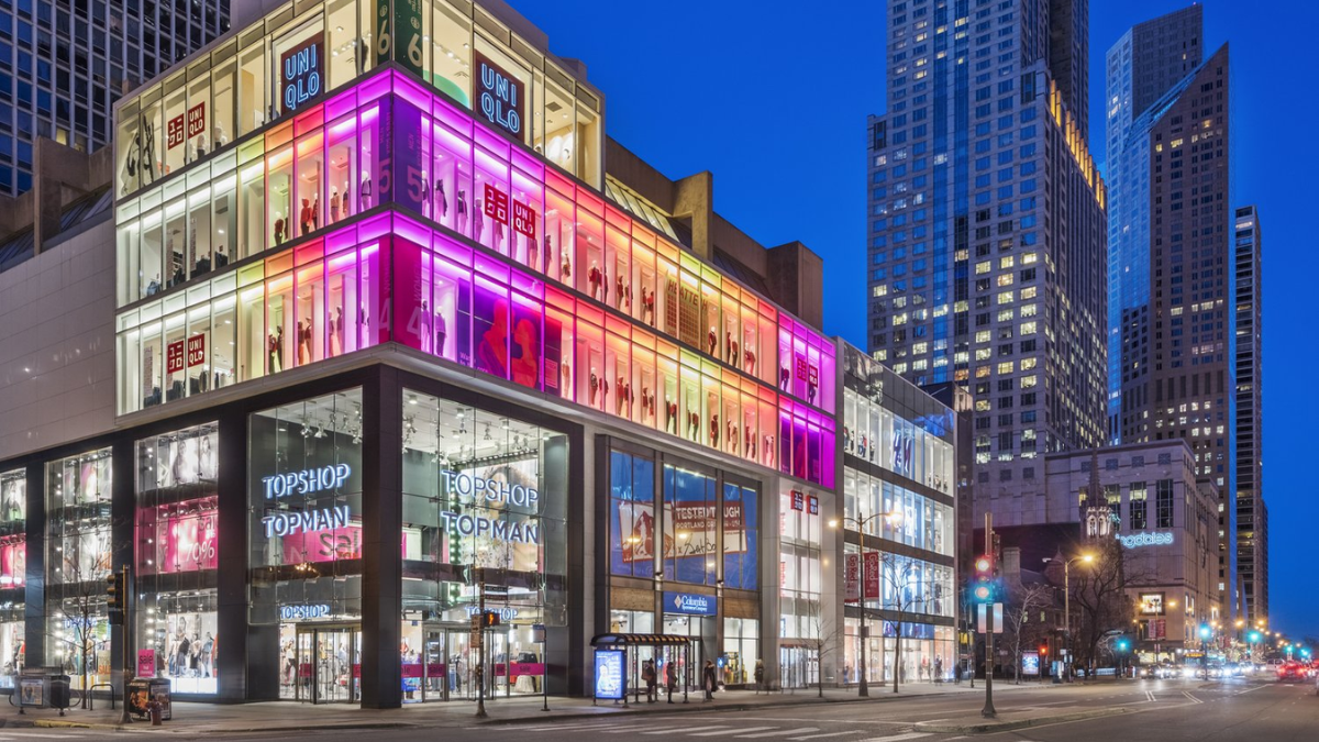 The shopping malls of the Magnificent Mile