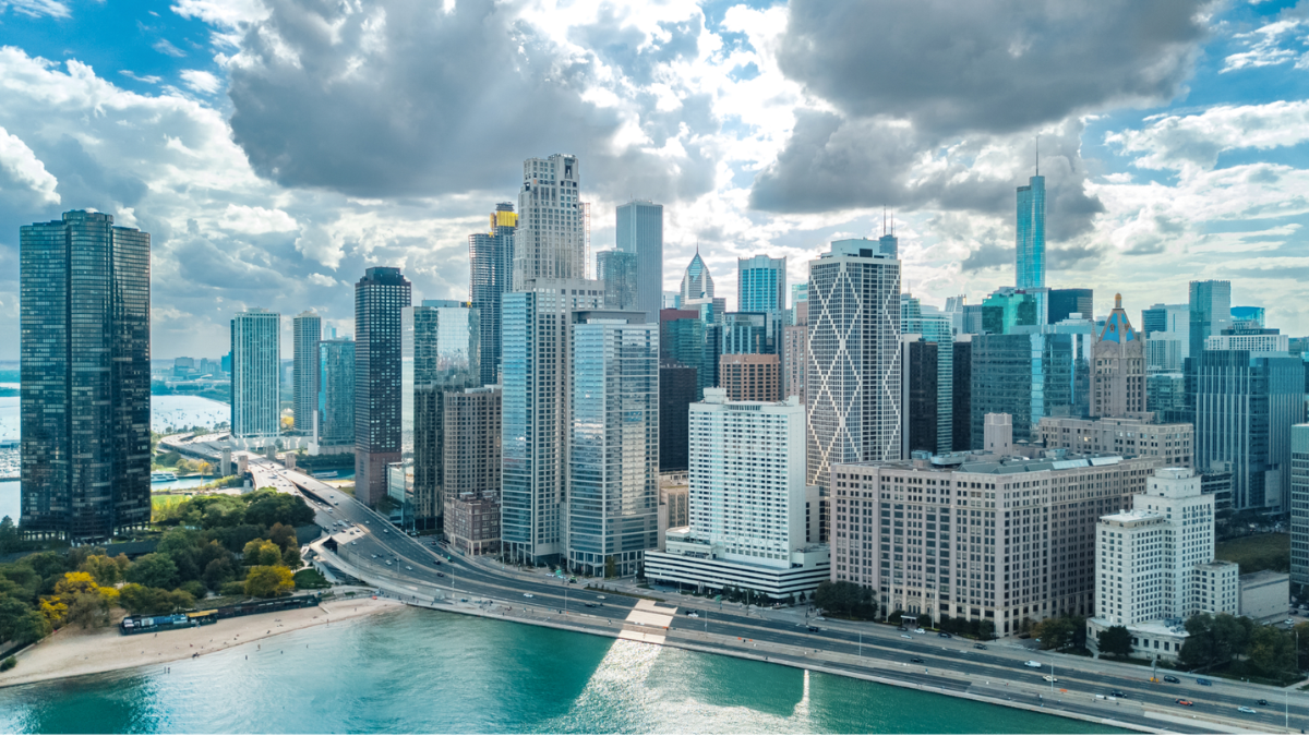 The Streeterville high-rise skyline