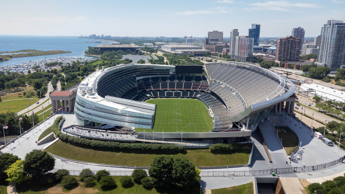 Soldier Field stadium in the South Loop