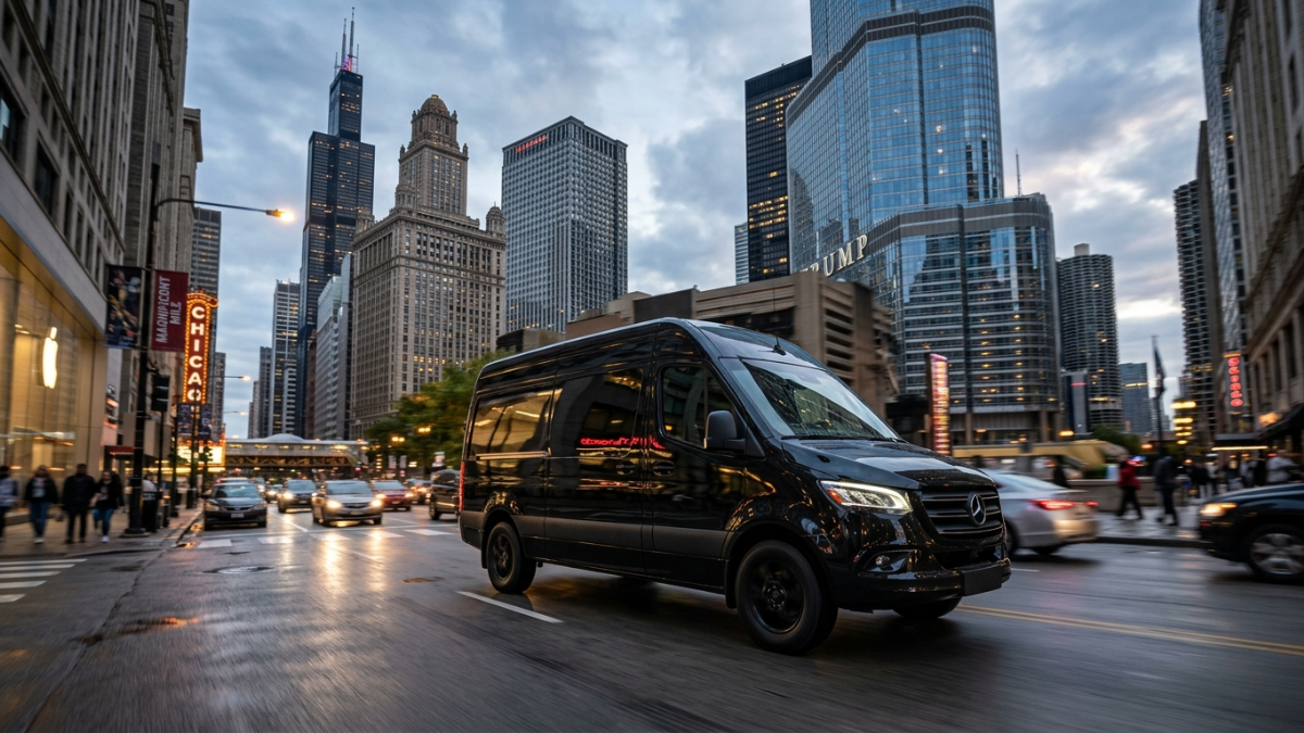 Mercedes Sprinter van profile