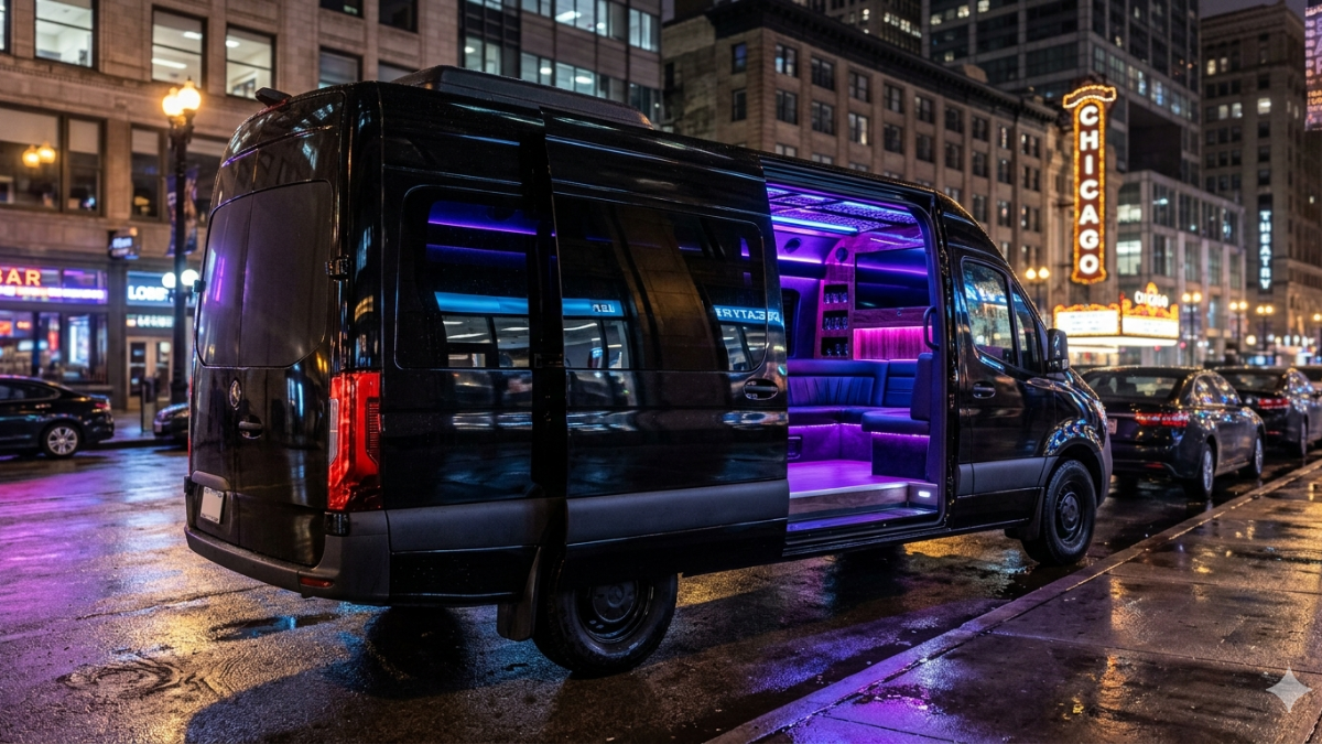 Sprinter party bus interior