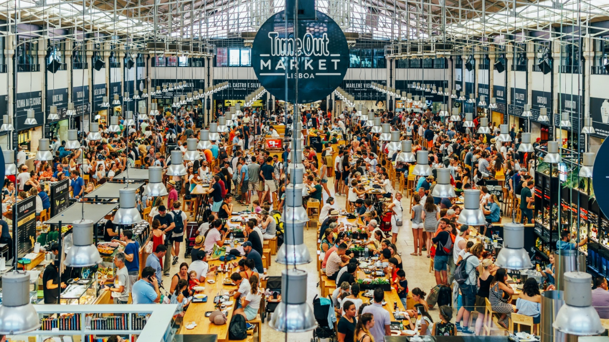 Time Out Market food hall in Fulton Market