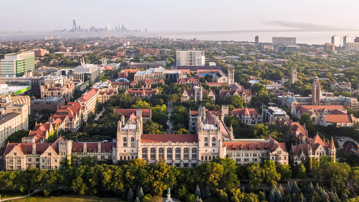 The University of Chicago campus in Hyde Park
