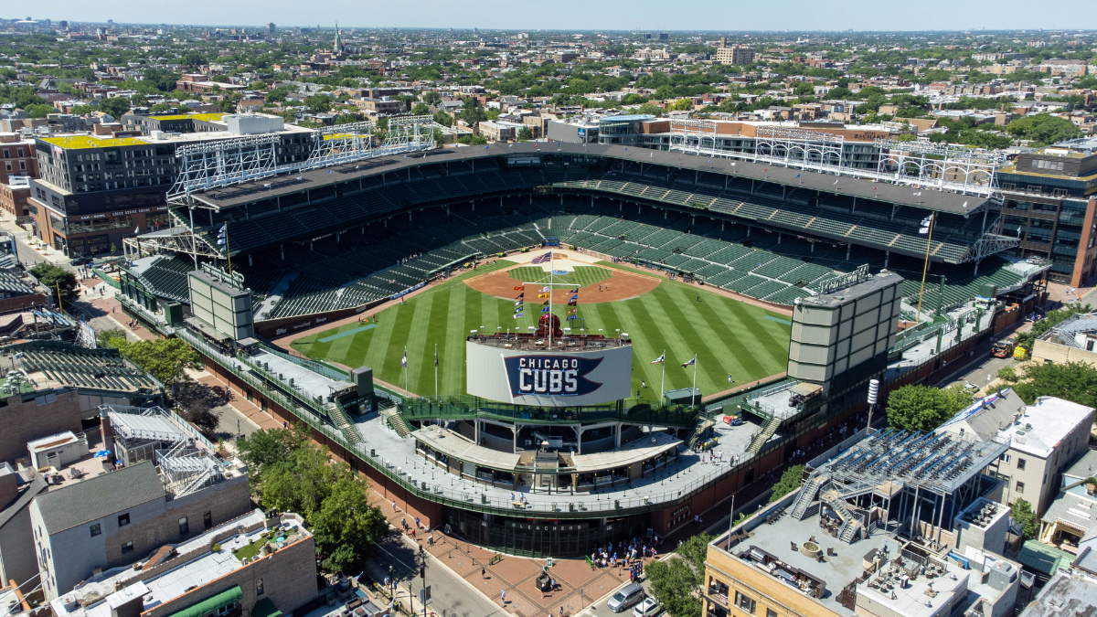 Wrigley Field in Lakeview