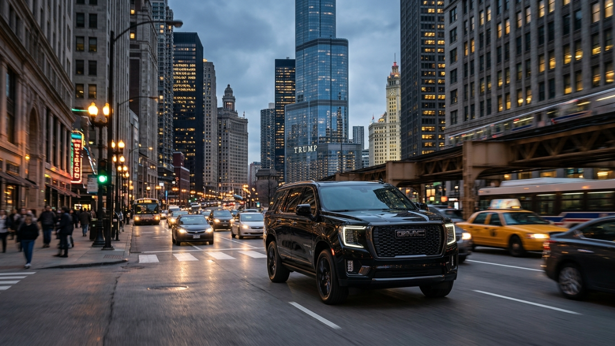2026 GMC Yukon XL limo Michigan Avenue Chicago